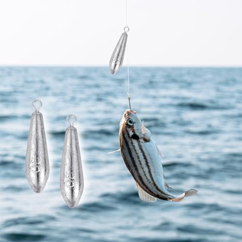 10 Pack Drop Shot Fishing Weights Kit, Drop Shot Weights, Fishing Bottom Sinkers Lead Weight for Bass Fishing Lures or Other Fish - style: 30 G / 1.06 Oz