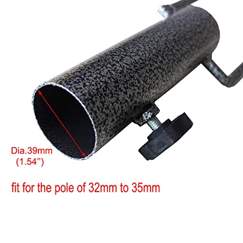 AMMSUN Adjustable Portable Umbrella Base, Upgraded Heavy Duty Metal Holder-Stand-Sand Grass Auger,for Flag, Umbrella, Fishing Rod, Outdoor Park Patio Beach Ground Ideal for Use in Soil, Grass