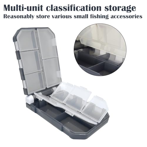 2PC-Aventik Fishing Tackle Box Utility Boxes Plastic Case Storage Organizer Box Fishing Tackle Storage (HOOK BOX-0702B) - style: HOOK BOX-0702B