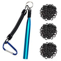 Wacky Rig Tool Kit – Aluminum Wacky Worm Tool + 310 O-Rings, for 4"-7" Fishing Worm Lures， Quick-Rig Wacky Rig O-Ring System for Bass Fishing Soft Plastics