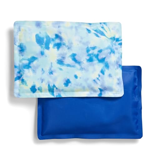 Fit & Fresh Cool Coolers 2 Pack Soft Ice for Lunch Bags, Flexible Stretch Nylon, Durable, Reusable Lunch Box Ice Packs, Soft Ice, Reusable Freezer Packs, Lunch Ice, Easy to Clean, Aqua Tye Dye - color: Aqua Tie Dye (2 Pack), size: Standard
