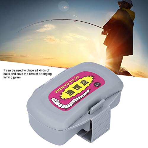 Fishing Bait Holder, Easy Access Bait Storage, Bait Container with Clip for Anglers, Freshwater and Saltwater Fishing