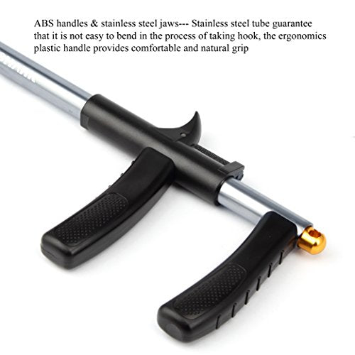 Fishing Hook Remover, Aluminum Fish Hook Remover Tool, Fish Hook Remover Tool Fishing Accessories 9.6in - color: gun metal