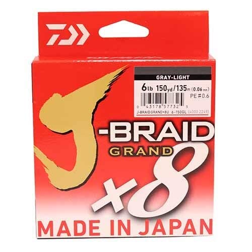 DaiwaJ Braid X8 Grand - color: GRAY LIGHT