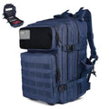 gracedon Tactical Backpack - Military Molle Bag 3 Days Pack for men and Women Large Assault Rucksack 45L (Navy) - color: Navy