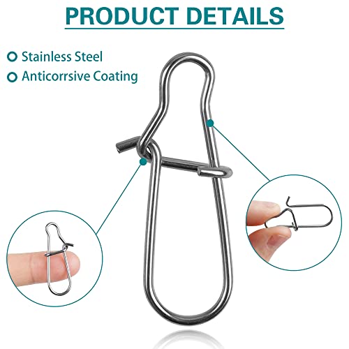 Sinker Slides for Fishing,Fishing Line Sinker Slides with Duo Lock Sinkers Weight Silder Sleeve Swivel Duo Lock Snaps for Saltwater Surf Bottom Fishing Fish Fider Rig Catfish Rig - color: Green Duo-Lock Snap, size: 35 Pack