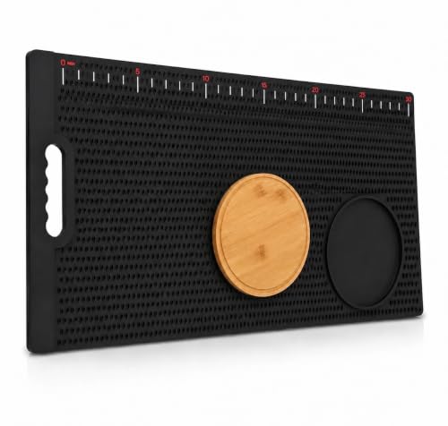 Fish Fillet Mat with Fish Cutting Board, Extra Large 33"x15.75", Non-Slip Fish Cleaning Mat with Measuring Scale, Portable Rollable Fish Fillet Board