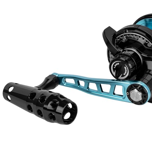 THKFISH Slow Pitch Jigging Reel, 55lbs Max Drag 6.3:1,9+2 Stainless BB Lever Drag Saltwater Heavy Duty Trolling Reel Slow Jigging Reel Saltwater Fishing - size: WAVE-40-Right Hand-BLUE