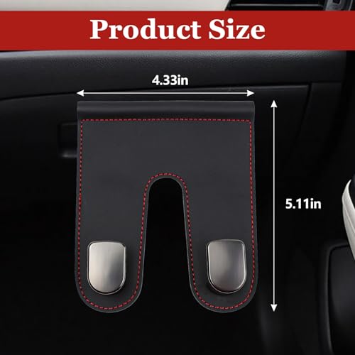 wuyaoyao Car Co-Pilot Glovebox Hooks, Automotive Co-Pilot Glove Box Hanging Storage Hook, Vehicle Purse Hanger Organizer for Handbag Grocery Bag Umbrella, Universal Car Accessories (Double Hooks) - size: Double Hooks