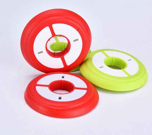 erioctry 10PCS Silicone Fishing Line Spool Holders, 60mm Thread Keeper Bobbins, Mixed Colors Line Storage for Fishing Tackle Organization