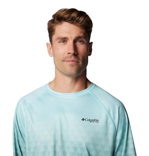 Columbia Men's Super Terminal Tackle PFG Super Fade II - color: Gulf Stream Triangle Fade/Black Pfg Tri, size: X-Small