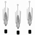 3Pcs Sputnik Sinkers Fishing Weights Sinkers Surf Casting Fishing Sinkers Lead Weights Sinkers Long Tail Fishing Weights Drop Shot Sinkers for Saltwater Catfish Beach Sand Ocean-1oz - size: 1.5oz