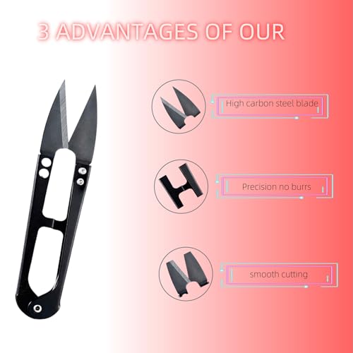 Sewing Scissors Thread Snips Yarn Thread Cutter Small Snips Trimming Nipper - Great for Stitch, Mini DIY Supplies, Yarn Scissors (2PCS)