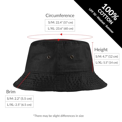 Cotton Bucket Hat Packable Sun Hat – Unisex Summer Travel Beach Fisherman Hat for Men Women Outdoor Fishing Hiking - color: City Camouflage, size: Large-X-Large
