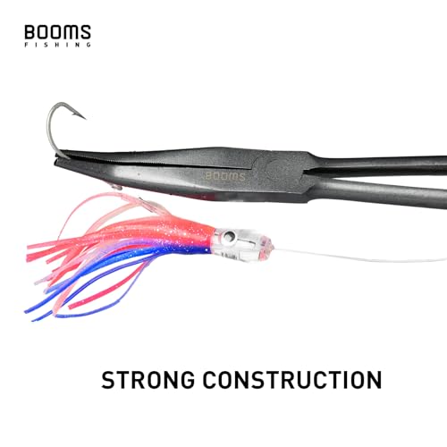 Booms Fishing F05 Hook Remover Long Nose Fishing Pliers 11 Inches PTFE Plated - color: 11" Carbon Steel, Green