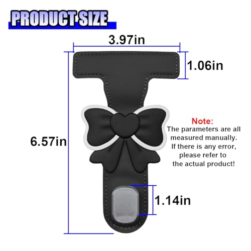YoRise Car Co-Pilot Glovebox Hooks, Anti-Scratch Leather Car Storage Hanger for Handbag Purse Umbrella, Universal Self-Adhesive Vehicle Interior Organizer Accessories for SUV Truck (Black) - color: Black