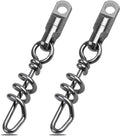 Fishing Corkscrew Swivels, 750lbs Heavy Duty Quick Release Big Game Connector Dredge for Saltwater Freshwater