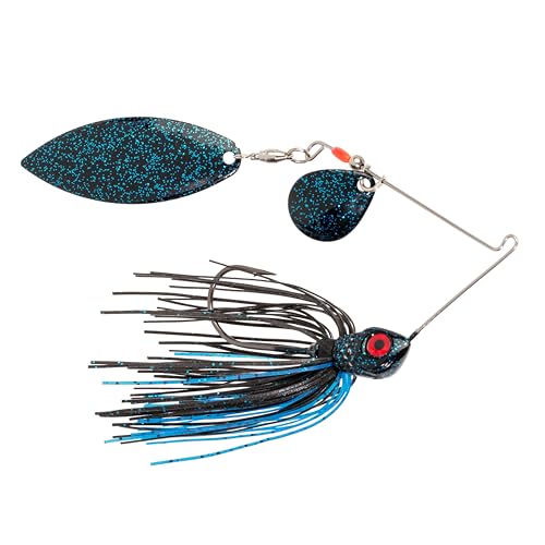 Strike King Red Eyed Special Fishing Lure, Spinnerbait - color: Black & Blue, size: 3/8oz