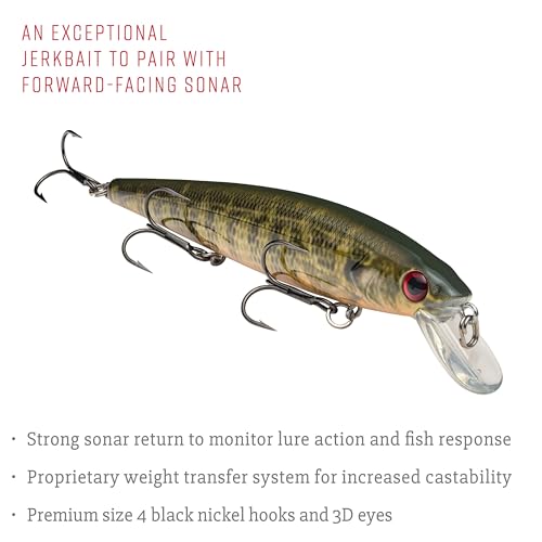 Strike King KVD Jerkbait 3 Hook - color: Natural Bream, size: 4.75 inch (Pack of 1)
