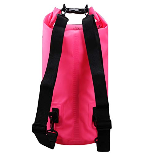 2L/3L/5L/10L/15L/20L/30L 500D Tarpaulin Heavey-Duty PVC Water Proof Dry Bag Sack for Kayaking/Boating/Canoeing/Fishing/Rafting/Swimming/Camping/Snowboarding - color: Pink, size: 20L