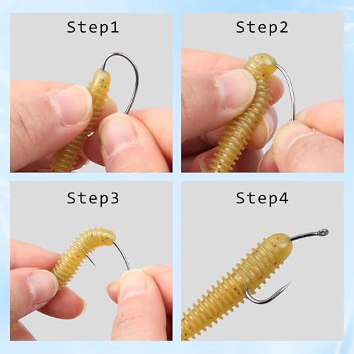 Shaddock Fishing Barbless Carp Fishing Hooks, Circle Curve Shank Crank Fly Tying Hooks High Carbon Steel for Hair Bait Rigs Freshwater Saltwater - size: 6#, style: 160pcs