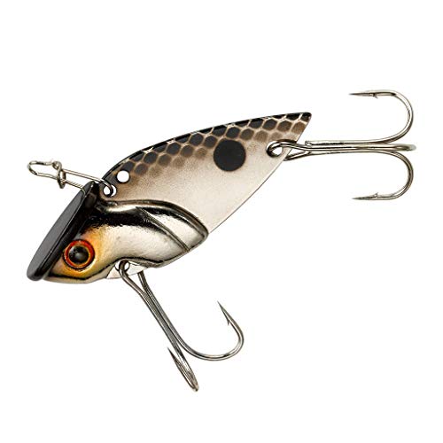 Cotton Cordell Gay Blade Spinner-Bait Fishing Lure - Great as a Casting Bait or Jigging Spoon - color: Chrome Black Back, size: 1 1/2"