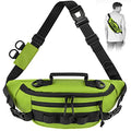 THKFISH Fishing Waist Pack, Fishing Tackle Bag Waterproof Fanny Pack for Women & Men Portable Sling Bag - color: GREEN-REGULAR