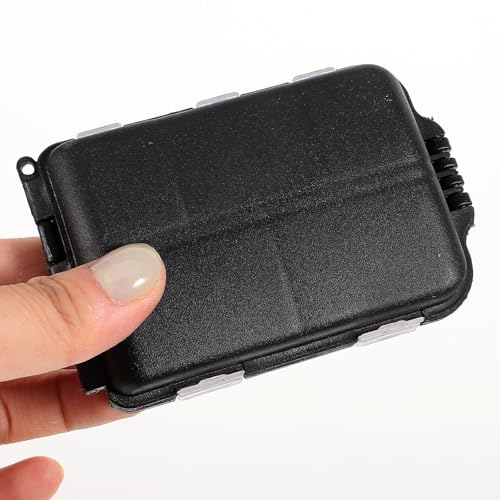 balacoo Fishing Tackle Box Portable Fishing Lure Container and Gears Box Compact Plastic Tackle Organizer for Hooks Baits and Small Accessories 3.54 X 2.36 X 0.78 in