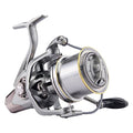 HAUT TON Spinning Reel 8000/9000/10000/12000/14000,6+1BB Metal Surf Fishing Reels,4.8:1 Gear Ratio 55lbs Drag Heavy Long Casting Inshore Saltwater Monster Fish - size: 9000, style: Ht-ngk