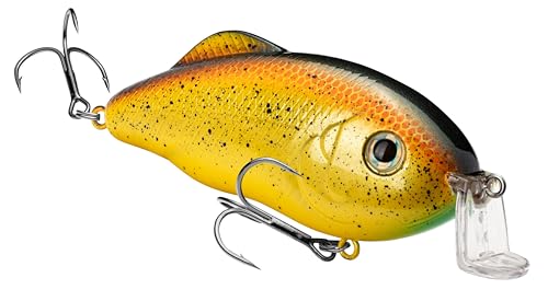 Strike King Hybrid Hunter Jr Crankbait Fishing Lure, 1/2 oz, Reflective 3D Eyes - color: Bully, size: 1/2 oz (Pack of 1)