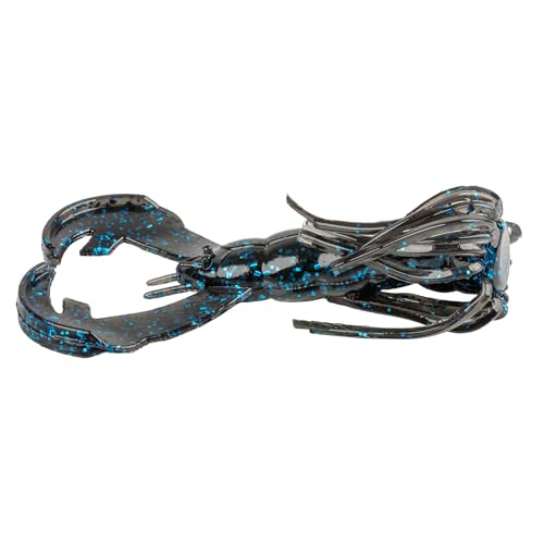 Strike King Rage Luau Craw Soft Bait - color: 2 - Black and Blue