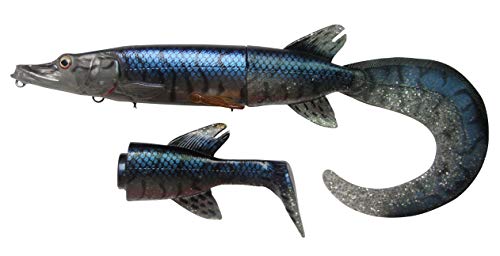 Savage Gear Hybrid Pike Fishing Hard Bait - color: Blue Silver Pike, size: 6 3/4 in - 1 1/2 oz