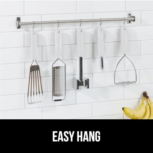 GORILLA GRIP BPA-Free Patented Dual-Sided Meat Tenderizer Tool, Soft Comfortable Handle with Hanging Hole, Heavy Duty Kitchen Mallet for Steak Beef Fish, Chicken Cutlet Pounder, Dishwasher Safe, White - color: White