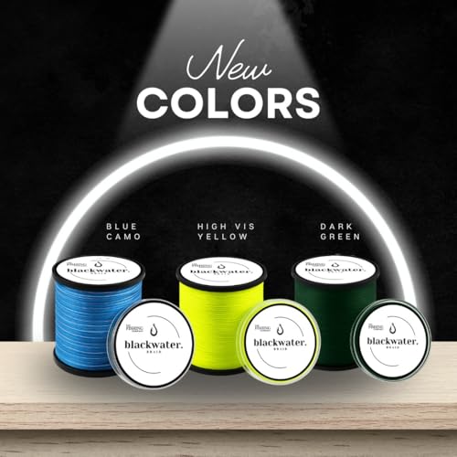 Blackwater Braid 8X Braided Fishing Line – Smooth, Strong UHMWPE Fiber – Abrasion Resistant, Zero Stretch – for Saltwater & Freshwater - color: Blue Camo, size: 15LB (300 Yards)
