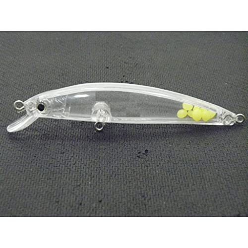 10 Blank Unpainted Minnow Crankbait Topwater Lipless Jerkbait Fishing Lures V3 - color: UPM641P10