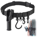 Fishing Rod Holster, Fishing Waist Belt Rod Holder, Adjustable Pole inserter for Spinning Casting Reel Outdoor Fishing - color: Rod Holder Belt Set