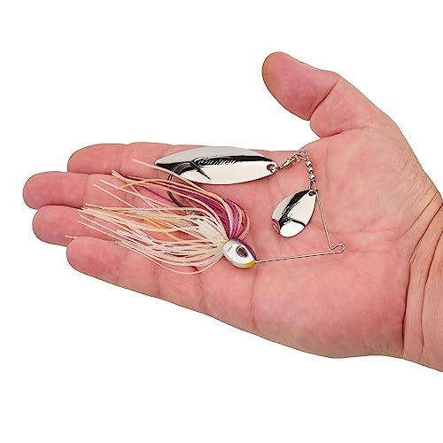 Berkley Power Blade Compact Fishing Spinnerbaits - color: Purple Rain/Silver + Silver, size: 3/4 oz - Colorado Willow