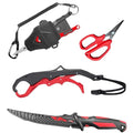 EGO Blackwater Fishing Tool Kit, Compact Pro Angler Set with 8” Aluminum Pliers, Vice Grip Tool, 7” Fillet Knife, Utility Scissors & PVC Sheath, Essential Fishing Gear for Bass, Walleye & Trout