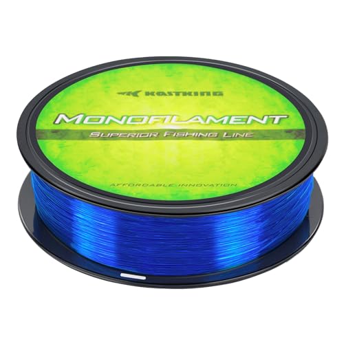 KastKing World's Premium Monofilament Fishing Line - Paralleled Roll Track - Strong and Abrasion Resistant Mono Line - Superior Nylon Material Fishing Line - 2015 ICAST Award Winning Manufacturer - color: B:Chrome Blue, size: 600Yds/20LB
