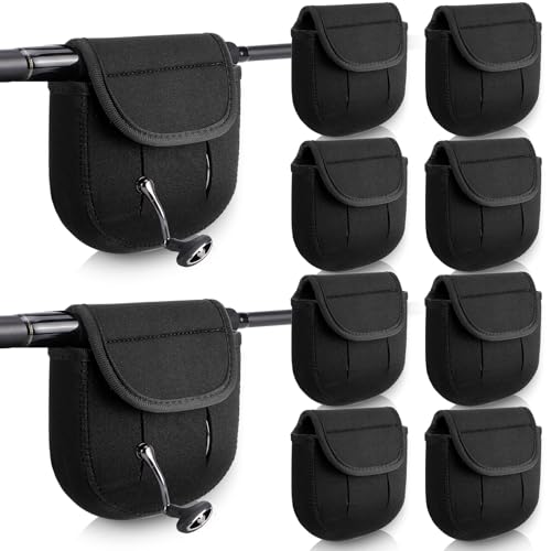 Fishing Spinning Reel Covers Case for 2000-6000 Series Baitcasting Trolling Fishing Reels Protective Bag Case Pouch Sleeve Gloves - color: Black, size: 2000-3000 Spinning Reel