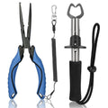 Fishing Tools Kit,Fishing Hook Remover Pliers | Fish Lip Gripper, Muti-Function Fishing Gear with Lanyard, Saltwater Resistant Fishing Accessories - color: 9"Fishing Pliers Blue
