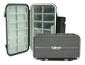 Kingfisher Large Waterproof 24 Compartment Tailwater Nymph Fly Fishing Box - color: Black