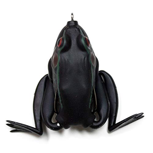 Lunkerhunt - Lunker Frog Fishing Lure | Award Winning Realistic Topwater Frog Lure for Fishing Bass, Trout and Pike | Freshwater Fish Bait with Hollow Body, Weedless Hooks for Freshwater Saltwater - color: Texas Toad