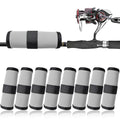 8 Pack Fishing Lure Covers，Lure Wraps for Fishing Rod，Fishing Hook Bait Covers - color: Light Gray