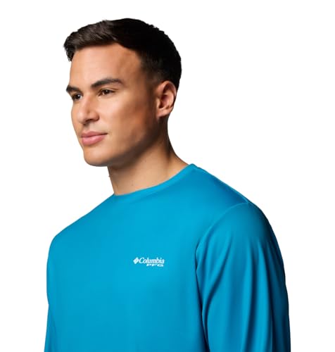 Columbia Terminal Tackle PFG High Side Long Sleeve - color: Blue Echo/Pfg High Side Marlin, size: 5X