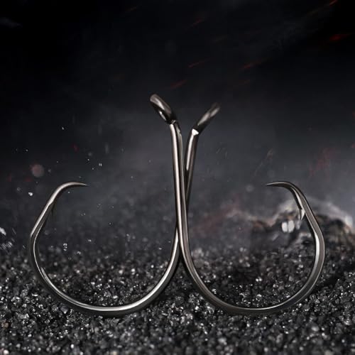XFISHMAN Circle-Hooks-Fishing-Equipment-Octopus-Hooks-Saltwater-50 Pack #1 –12/0 - color: Black, size: 12/0 50-Pack