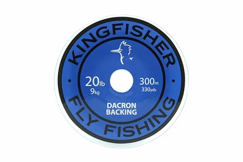 Kingfisher Fly Fishing Dacron Braided Fly Line Backing for Fly Fishing Trout Fishing 20LB/30LB - color: Fl. Orange, size: 20lb - 328 Yards/ 300 Meter