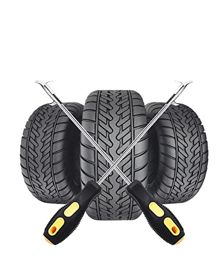2 pcs Tire Cleaning Hook, Auto Remover Tire Stones Removing Tool for Car Motor Bike Tire Stainless Steel Hook Car Tire Cleaning Tools