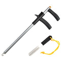Fish Hook Remover Tool, Aluminum Fishing Hook Remover Extractor 13.6in - color: Dark Gray