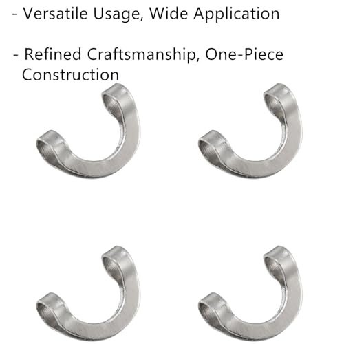 100 Pack Folded Fishing Spinner Clevises, Spinners Fishing Lure Making Accessories for Walleye Rig Alabama Rig
